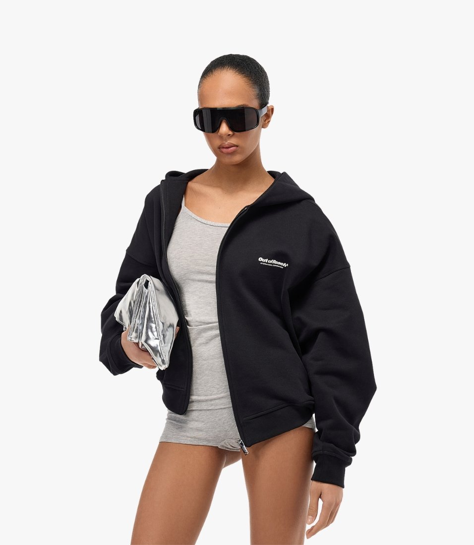 Худи OUT OF REACH ZIP “OOR Corp” (Black)