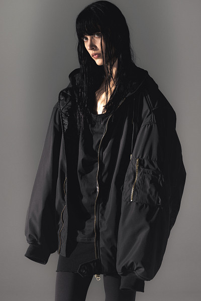 Бомбер OUT OF REACH OS Hooded OOR (Black ll)