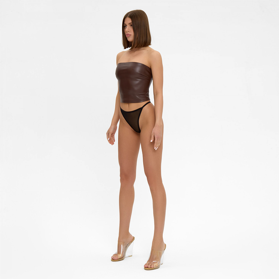 Топ OUT OF REACH Top Tight (Brown) 1