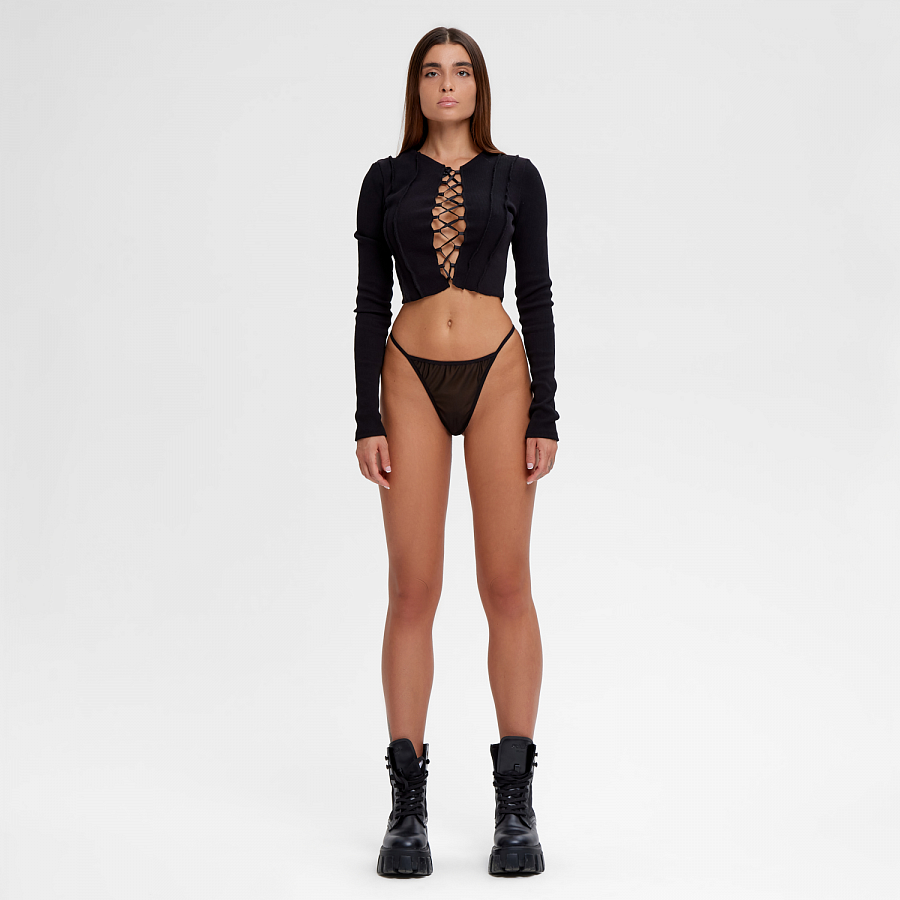 Топ OUT OF REACH Lace (Black) 