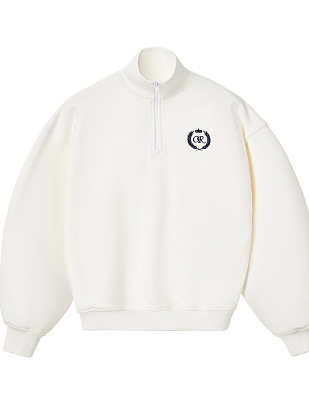 Свитшот OUT OF REACH Half-Zip Blazon (Milk)